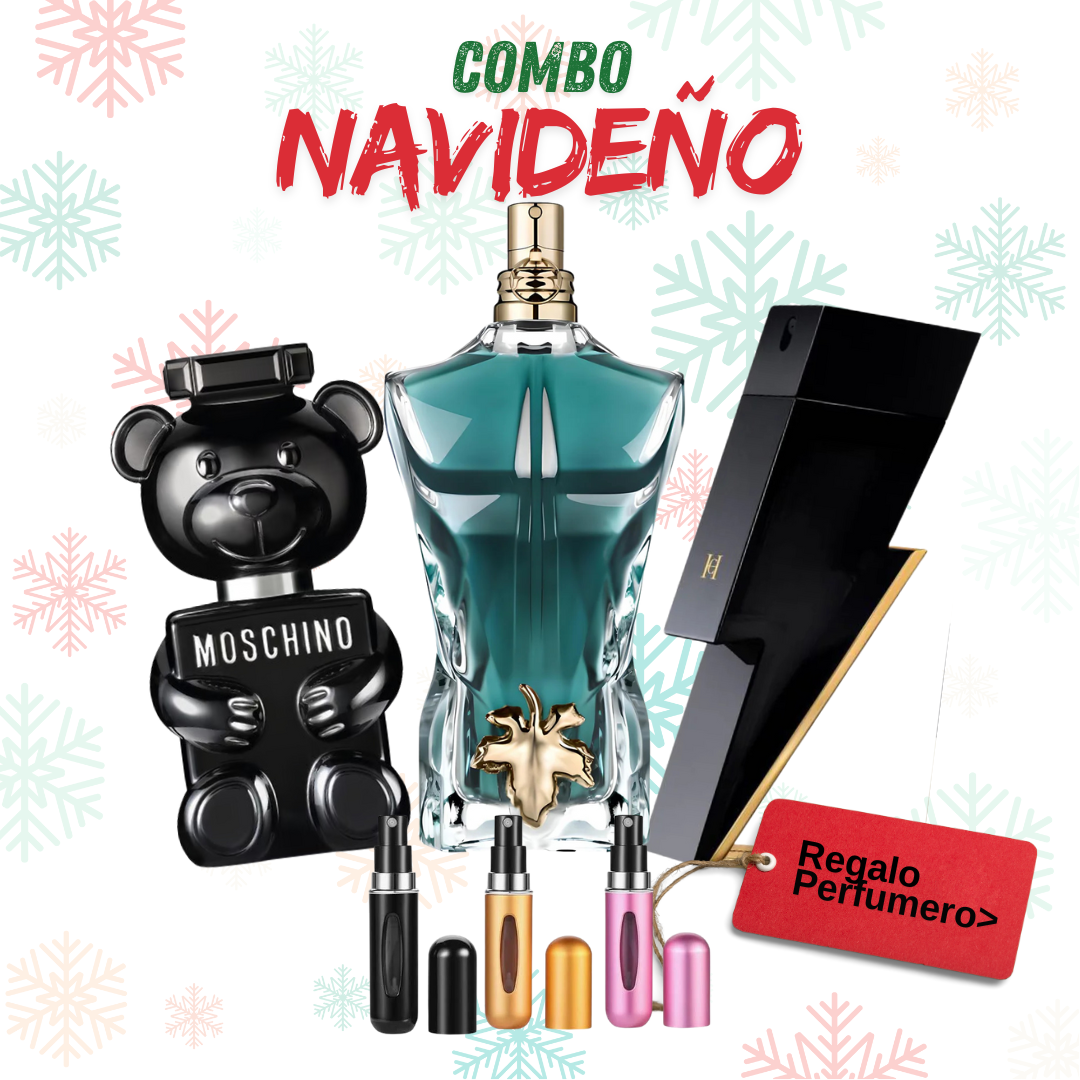 COMBO NAVIDAD - MoshinoToyBoy, JeanPaul, BadBoy + Perfumero GRATIS