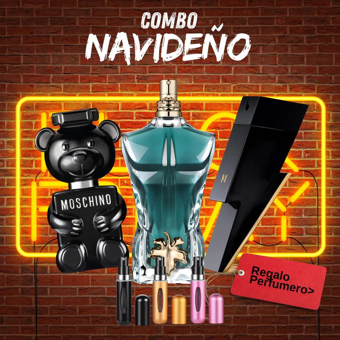 COMBO NAVIDAD - MoshinoToyBoy, JeanPaul, BadBoy + Perfumero GRATIS