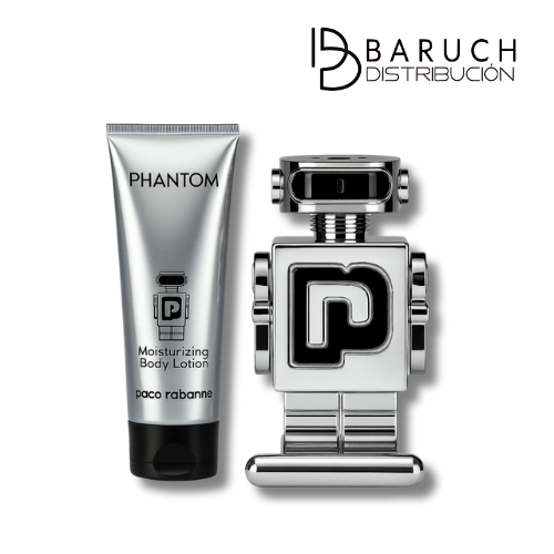 Set Perfume Phantom Paco + Crema Corporal + Perfumero
