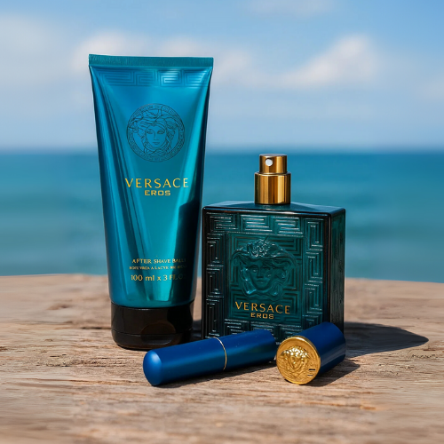 Set Perfume Versach + Crema Corporal + Perfumero