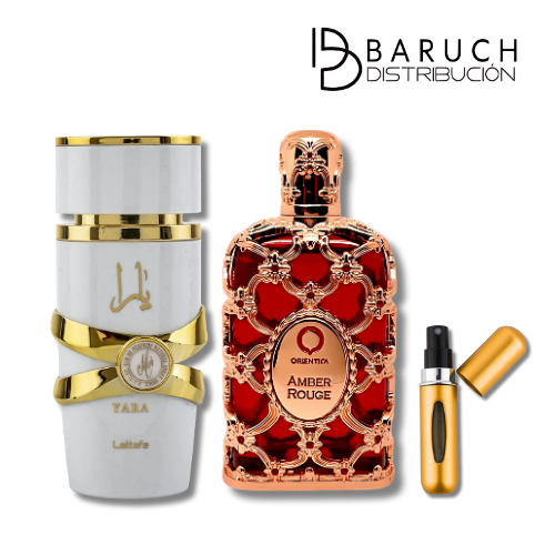 La magia del Lujo - YaraMoi, OrienticaAmberRouge + Perfumero GRATIS