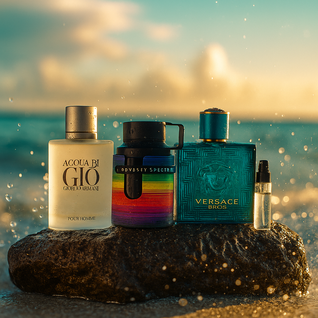 Ola Azul Aqua di gio, Versace, spectral + perfumero