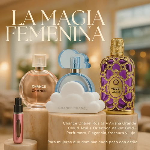 Magia Femenina- ChanceChannel, ArianaGrande, Orientica + Perfumero GRATIS