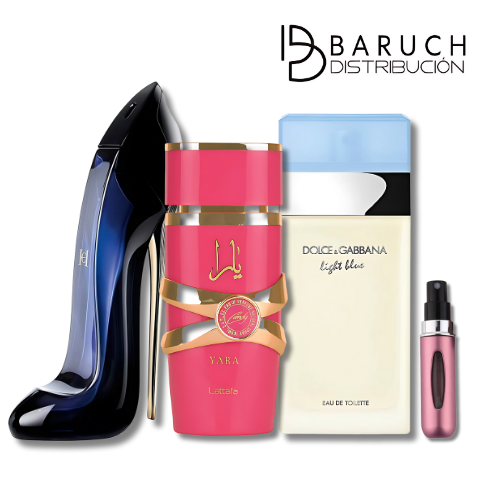 Frescura Seductora - Yara, GoodGirl, LightBlue + Perfumero GRATIS