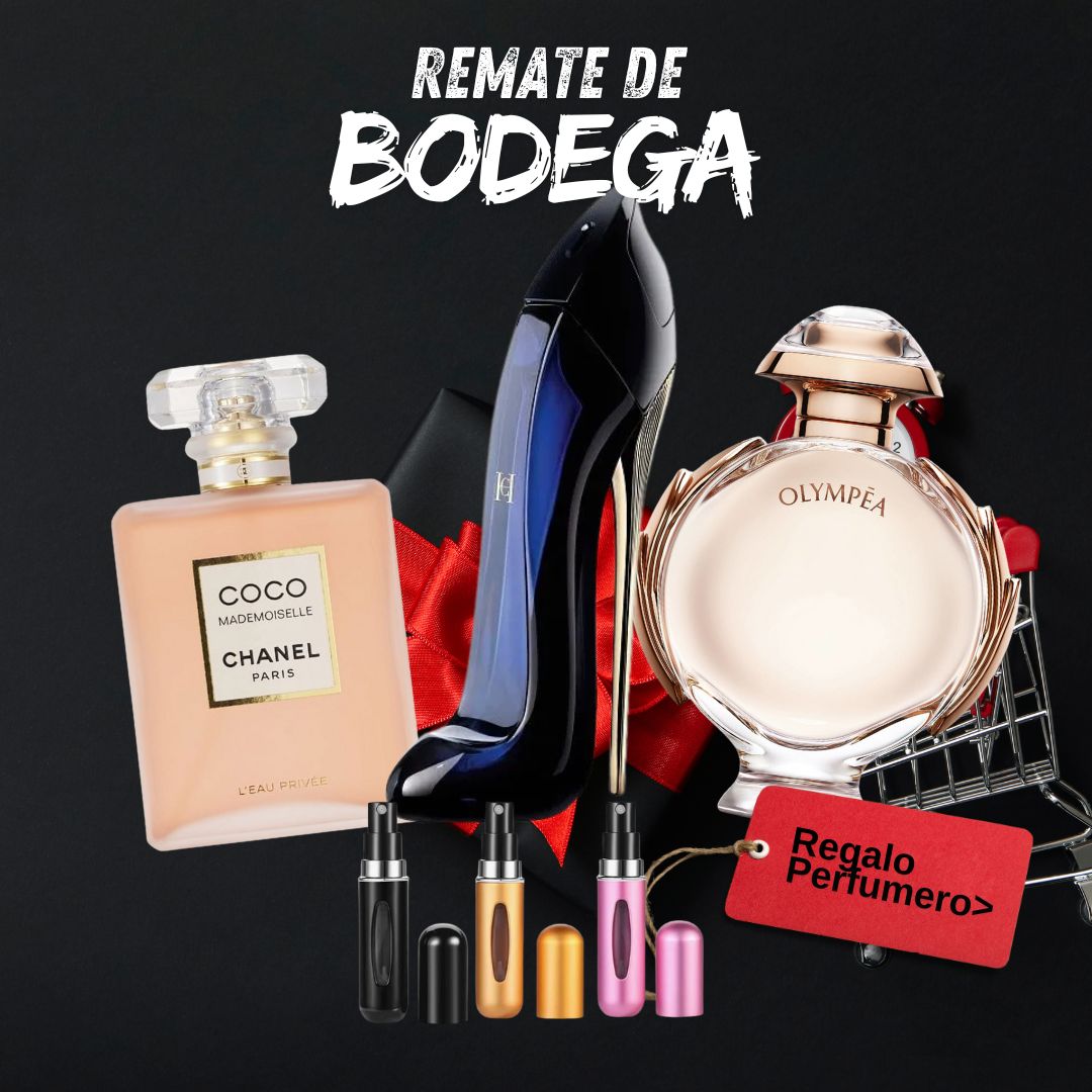 REMATE DE BODEGA - CocoChanel, GoodGirl, Olympea + Perfumero GRATIS