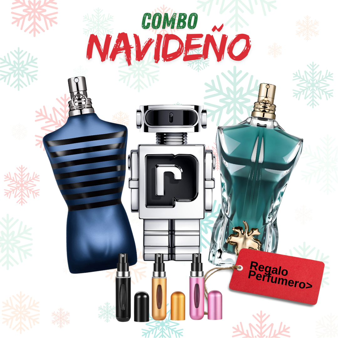 COMBO NAVIDAD - UltraMale, Phanton, JeanPaul + Perfumero GRATIS