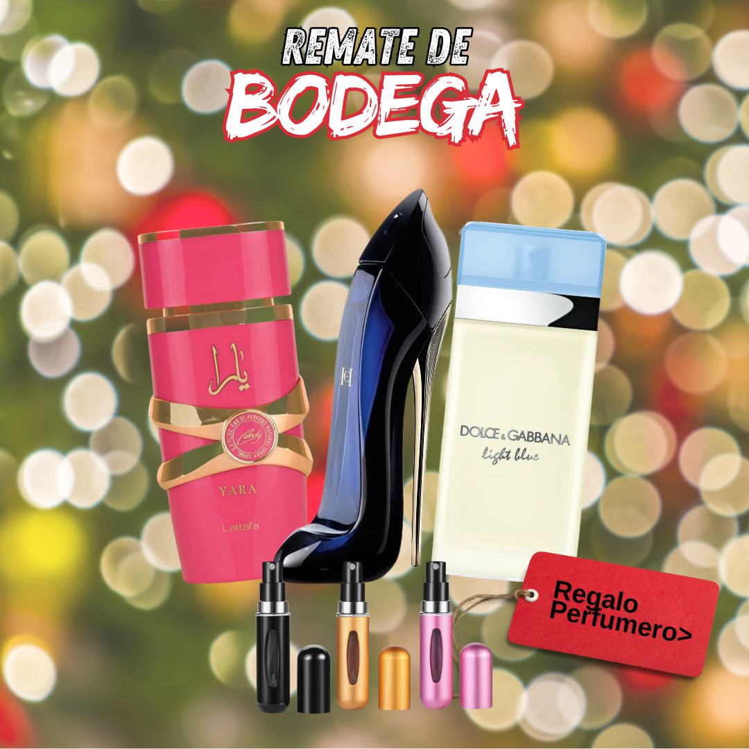 REMATE DE BODEGA - Yara, GoodGirl, LightBlue + Perfumero GRATIS