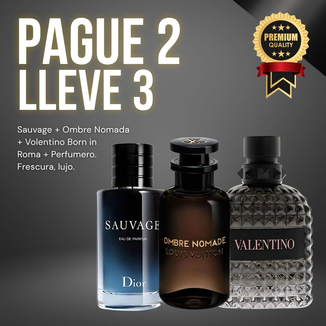 COMBO EN PROMOCIÓN - Sauvage + Ombre Nomada + Volentino Born in