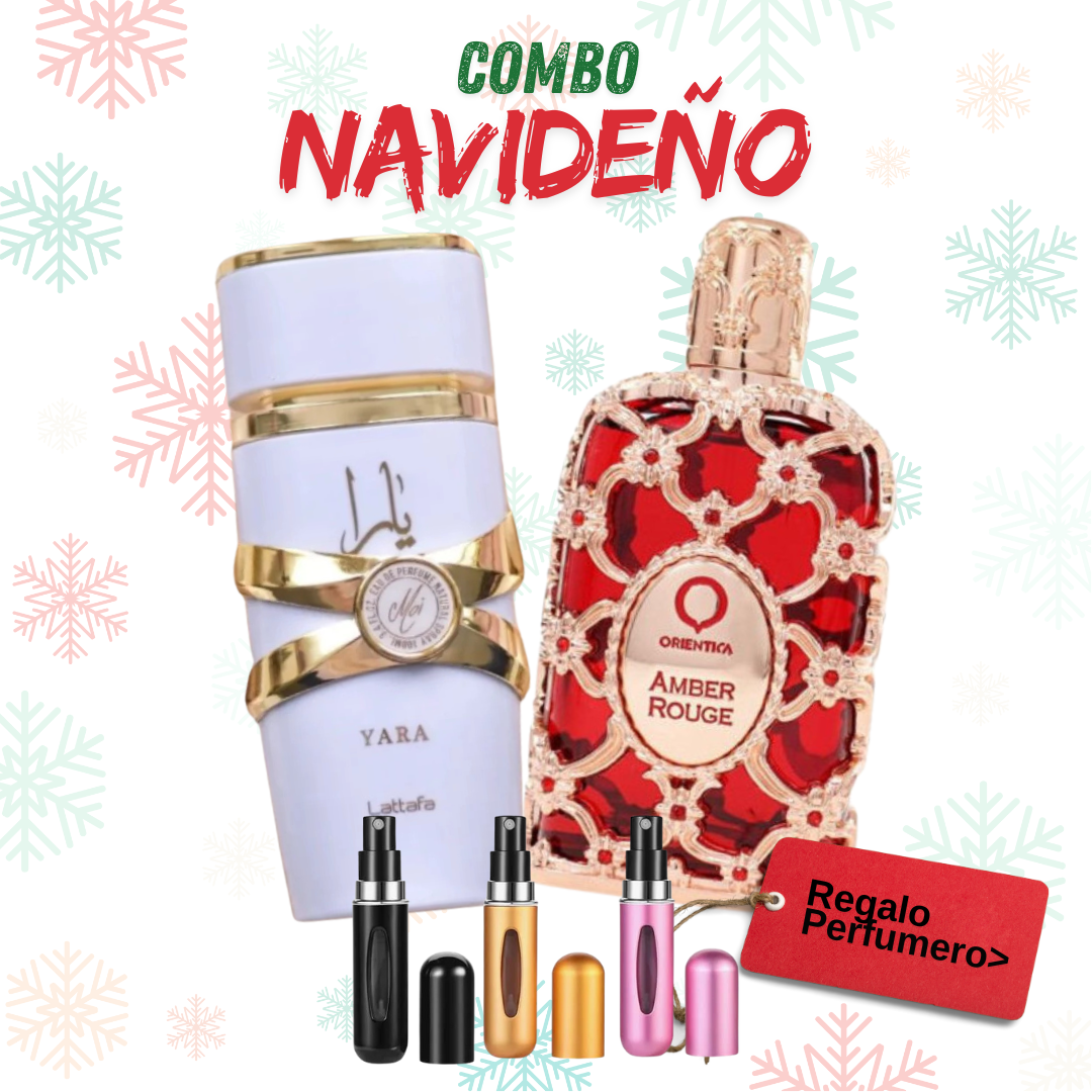 COMBO NAVIDAD - YaraMoi, OrienticaAmberRouge + Perfumero GRATIS