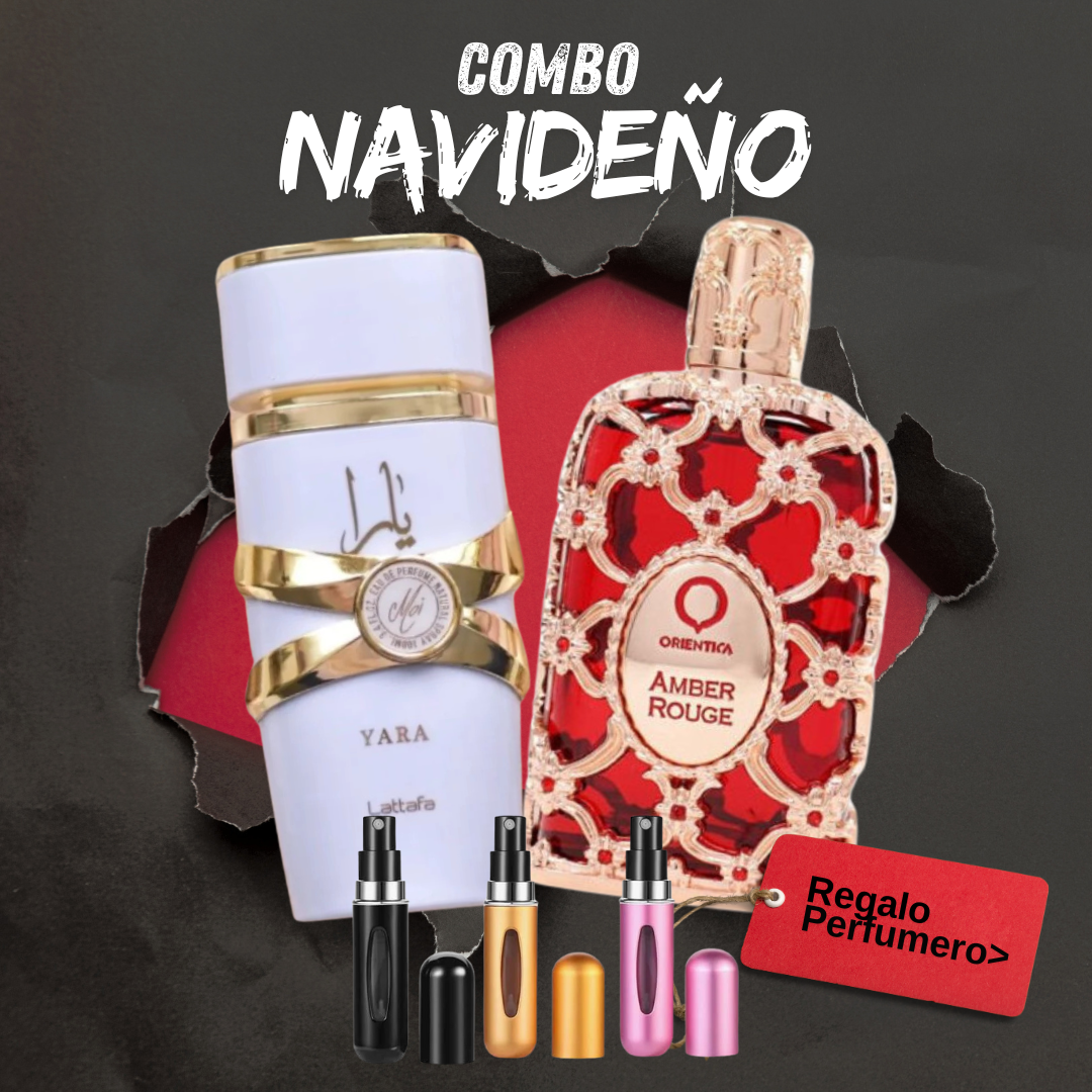 COMBO NAVIDAD - YaraMoi, OrienticaAmberRouge + Perfumero GRATIS