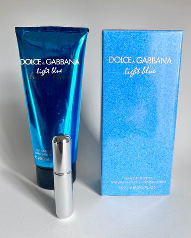 Set Perfume Dolce Light Blue + Crema Corporal + Perfumero