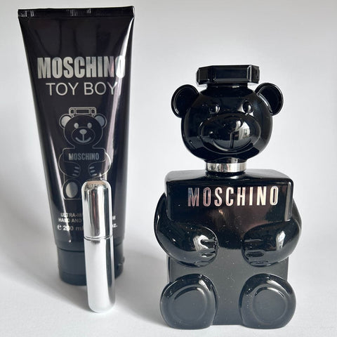 Set Perfume Toy Boy Mosh + Crema Corporal + Perfumero