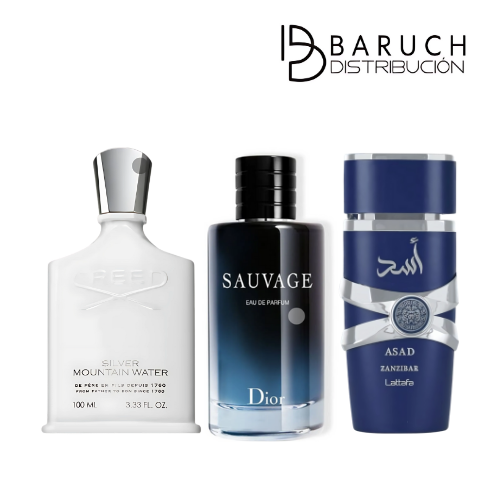 Poder Fresco - Sauvage, CreedSilver, YaraZanzibar + Perfumero GRATIS